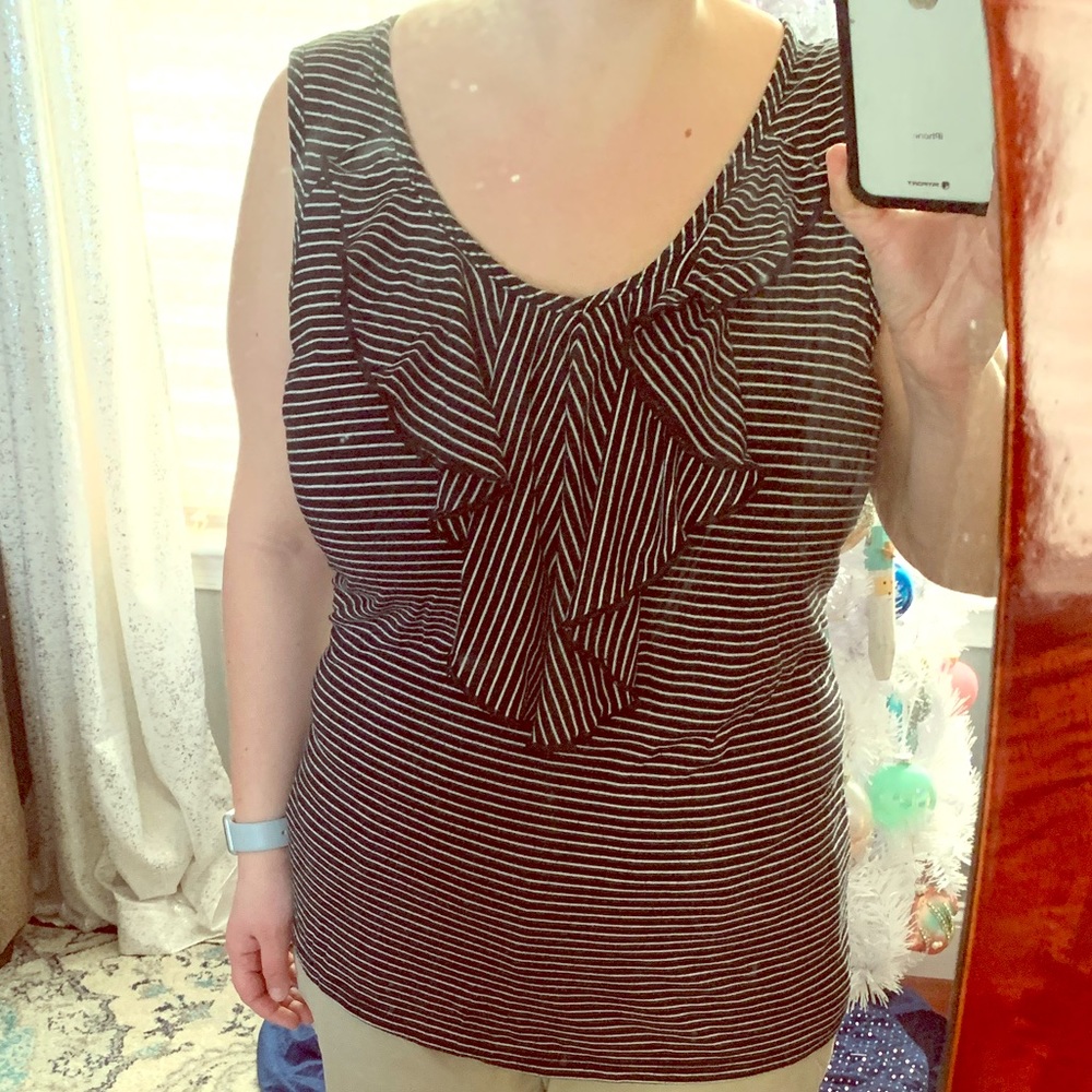 Black/white striped shirt